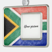 Zuid-Afrika Verzilverd Kader Ornament (Links)