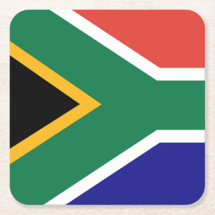 Zuid-Afrika Vierkante Kartonnen Onderzetter
