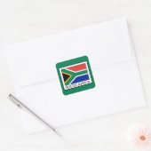 Zuid-Afrika Vierkante Sticker (Envelop)
