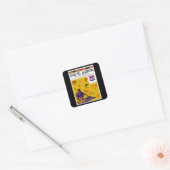 Zuid-Afrika Vierkante Sticker (Envelop)
