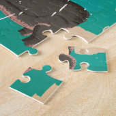 Zuid-Afrika vintage reisposter Legpuzzel (Zijkant)