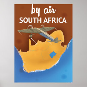 Zuid-Afrika vintage reisposter Poster