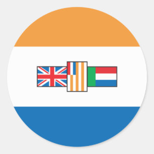 Zuid-Afrika Vlag 1928 Ronde Sticker