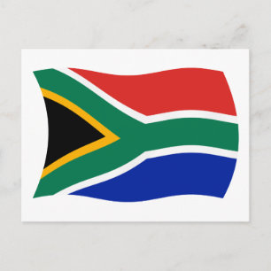 Zuid-Afrika Vlag Ansichtkaart Briefkaart