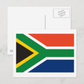 Zuid-Afrika Vlag Briefkaart (Voorkant / Achterkant)