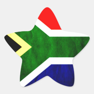 Zuid-Afrika Vlag: Dynamisch wervelmotief Ster Sticker
