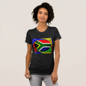 Zuid-Afrika Vlag: Dynamisch wervelmotief T-shirt (Voorkant volledig)