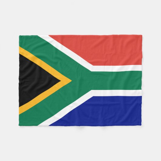 Zuid-Afrika Vlag Fleece Deken (Voorkant (Horizontaal))