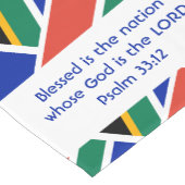 ZUID-AFRIKA Vlag Gepersonaliseerd Schrift Korte Tafelloper (Hoek)