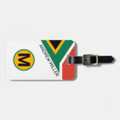 Zuid-Afrika Vlag Gepersonaliseerde reisbagage Bagagelabel (Voorkant horizontaal)
