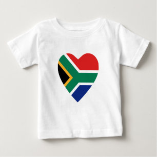 Zuid-Afrika Vlag Hart T-Shirt