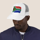 Zuid-Afrika Vlag Hoed Trucker Pet (In situ)