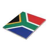 Zuid-Afrika - Vlag keramische tegel Tegeltje (Zijkant)