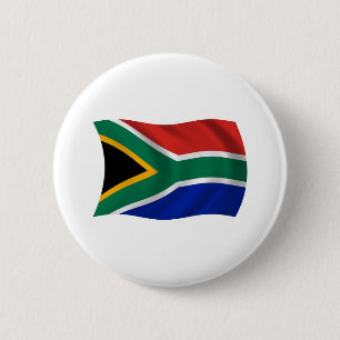 Zuid-Afrika Vlag Knop Ronde Button 5,7 Cm