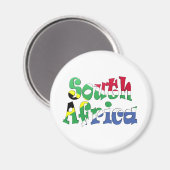 Zuid-Afrika Vlag Magnet Magneet (Voorkant / Achterkant)