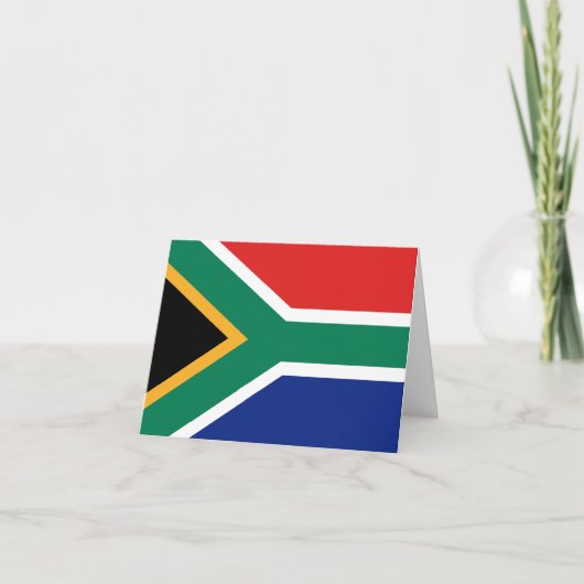 Zuid-Afrika Vlag Notecard Kaart (Voorkant)