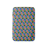 ZUID-AFRIKA VLAG Patriottisch Geometrisch Modern Badmat (Voorkant Verticaal)