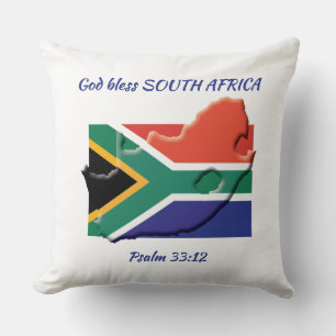 ZUID-AFRIKA VLAG Patriottische scripts - aangepast Kussen