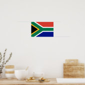 Zuid-Afrika Vlag Poster (Keuken)