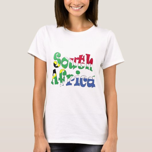 Zuid-Afrika Vlag T-shirt (Voorkant)