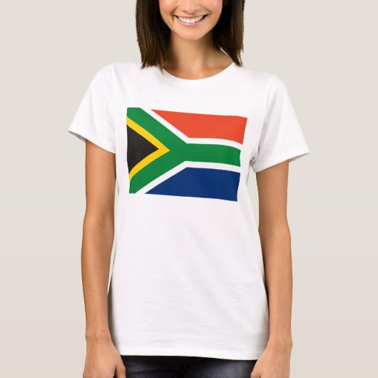 Zuid-Afrika Vlag T-shirt (Voorkant)