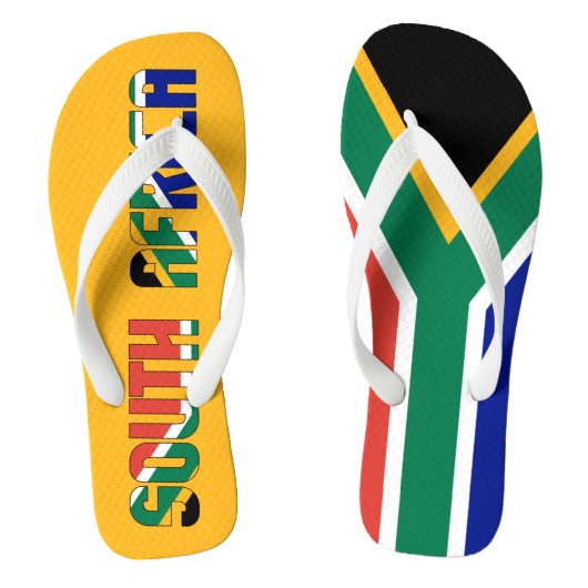 Zuid-Afrika - vlaggen - Quirky Teenslippers (Voetbed)