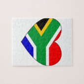 Zuid-Afrika - Vlaggenhart Legpuzzel (Horizontaal)