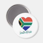 Zuid-Afrika - Vlaggenhart Magneet (Voorkant / Achterkant)