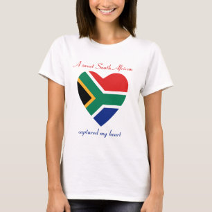 Zuid-Afrika Vlaggenliefje T-Shirt