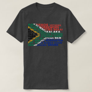 Zuid-Afrika - Voedselvlag T-shirt