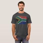 Zuid-Afrika - Voedselvlag T-shirt (Voorkant volledig)