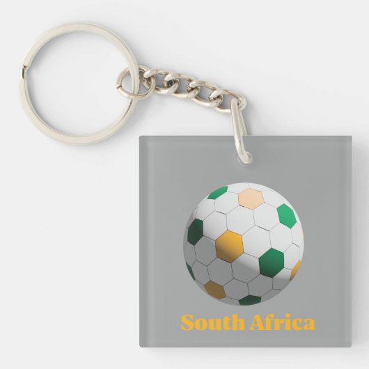 Zuid-Afrika Voetbal Sleutelhanger (voorkant)