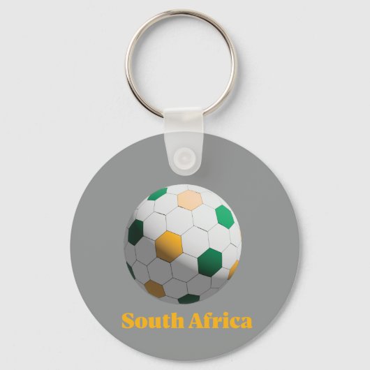 Zuid-Afrika Voetbal Sleutelhanger (Voorkant)