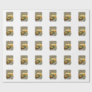 Zuid-Afrika Wedstrijd Dag Skelet Aanvaller Naties Cadeaupapier