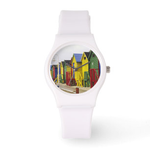 Zuid-Afrika, West-Kaap, St James. Kleurrijk Horloge