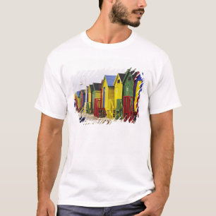 Zuid-Afrika, Westkaap, St James. Kleurrijk T-shirt