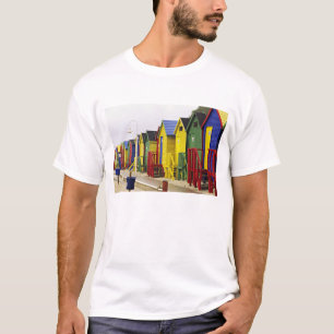 Zuid-Afrika, Westkaap, St James. Kleurrijk T-shirt