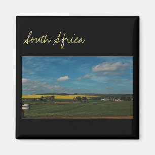 Zuid-Afrika ZA Koolzaadveld Landschapszicht Magnet Magneet