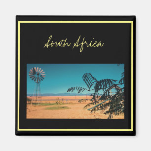 Zuid-Afrika ZA Windpomp Landschapszicht Magnet Magneet