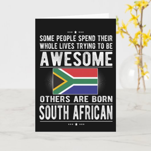 Zuid-Afrika Zuid-Afrikaanse Roots Zuid-Afrikaanse Kaart (Gele Bloem)