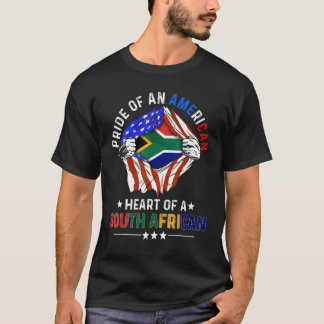 Zuid-Afrikaans-Amerikaans Pride Foreign Afric T-shirt