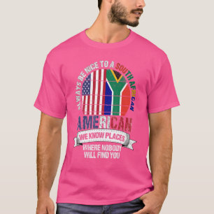 Zuid-Afrikaans Amerikaans weten we waar Afrika is T-shirt