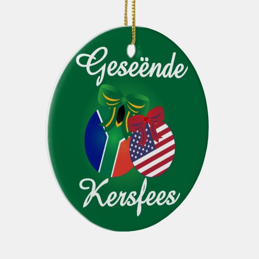 Zuid-Afrikaans kerstversiering - keramiek Keramisch Ornament (Rechts)