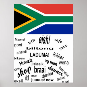 Zuid-Afrikaans Slang Poster