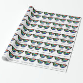 Zuid-Afrikaanse aangepaste tekst- en kleurcadeauom Cadeaupapier (Uitgerold)