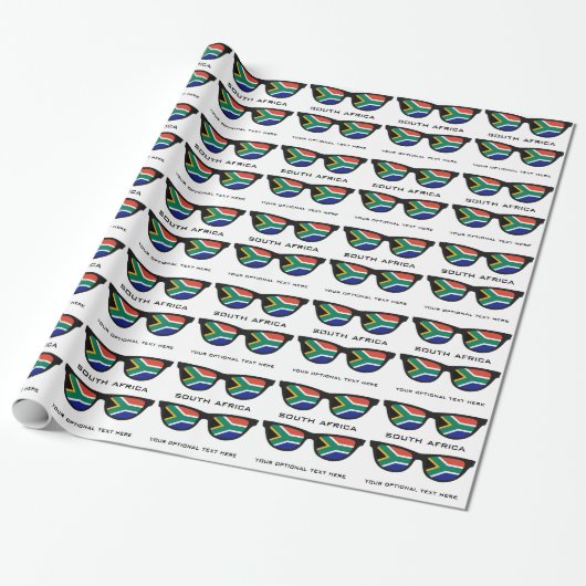 Zuid-Afrikaanse aangepaste tekst- en kleurcadeauom Cadeaupapier (Uitgerold)
