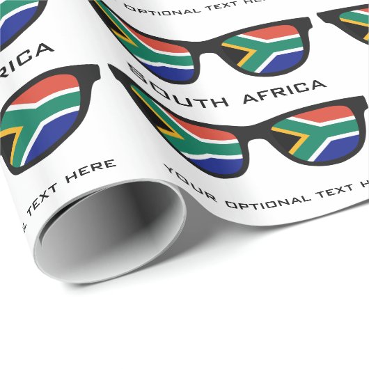 Zuid-Afrikaanse aangepaste tekst- en kleurcadeauom Cadeaupapier (Rol Hoek)