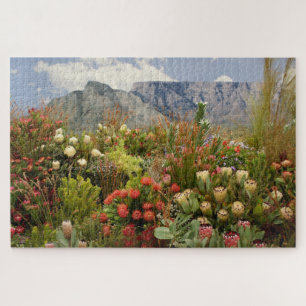 Zuid-Afrikaanse florale weergave van wilde bloemen Legpuzzel