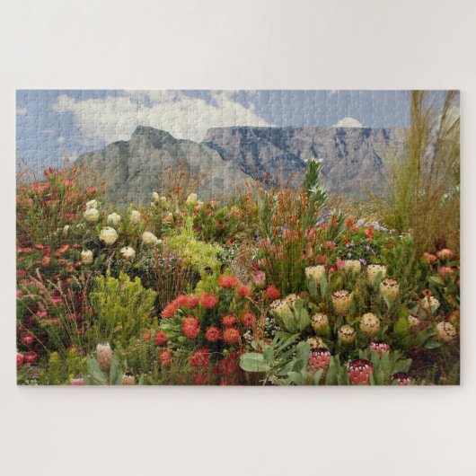 Zuid-Afrikaanse florale weergave van wilde bloemen Legpuzzel (Horizontaal)