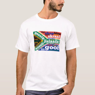 Zuid-Afrikaanse leisteen en colloquialisme T-shirt
